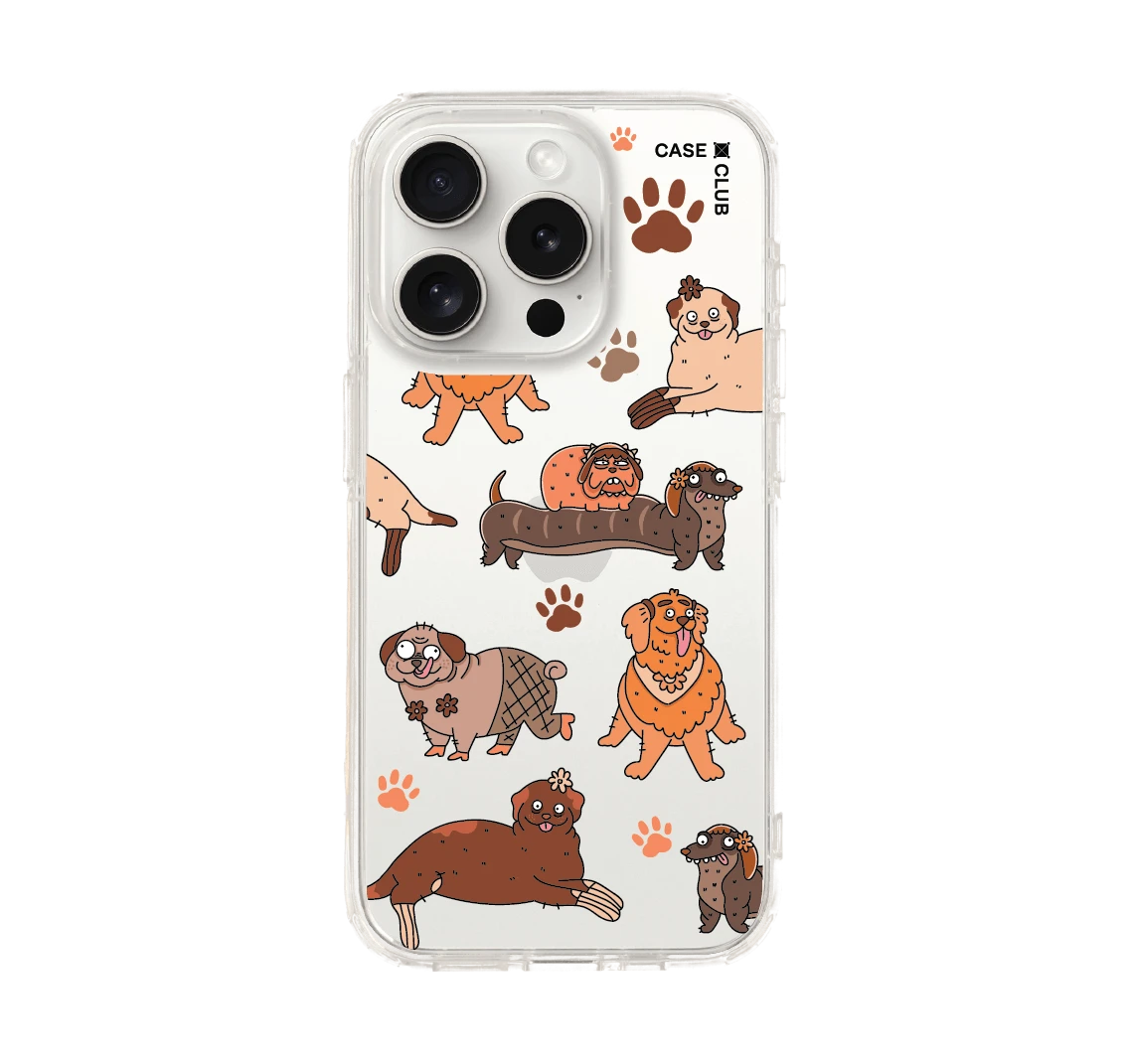 เคสใส iphone 15 pro หมามอมแมมจอมป่วน